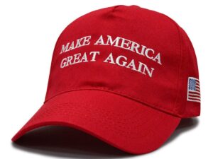 A red hat with the words " make america great again ".