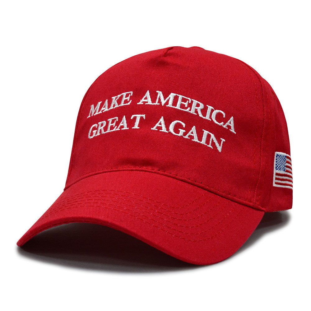 A red hat with the words " make america great again ".