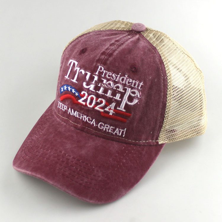 A hat with the words president trump 2 0 2 4 on it.